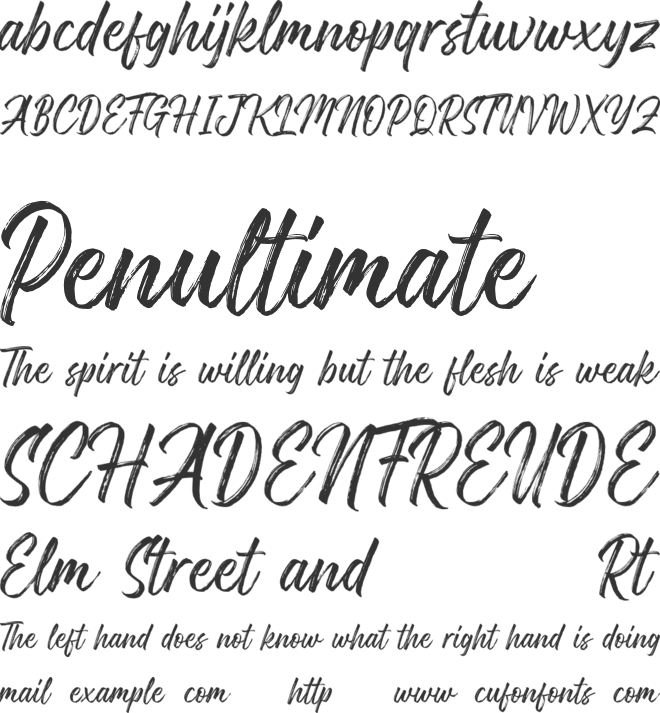 Gosthel font preview