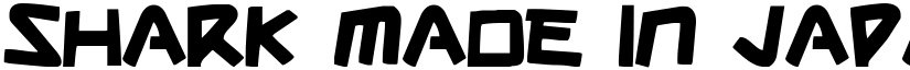 Shark Made In Japan font download