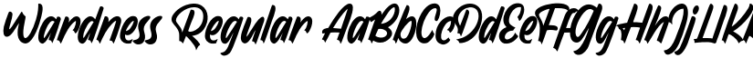 Wardness Regular font