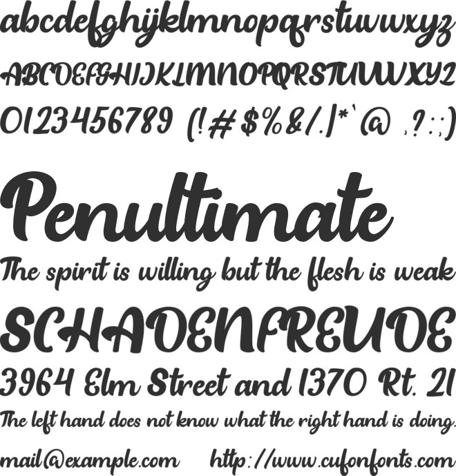 BEACH PARTY font preview