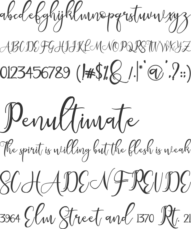 Mekhasant font preview