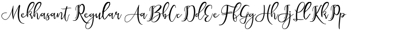 Mekhasant Regular font