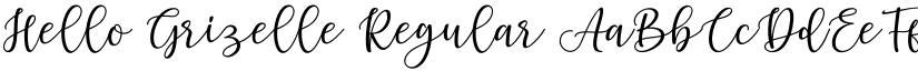 Hello Grizelle Regular font