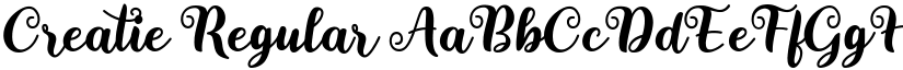 Creatie Regular font