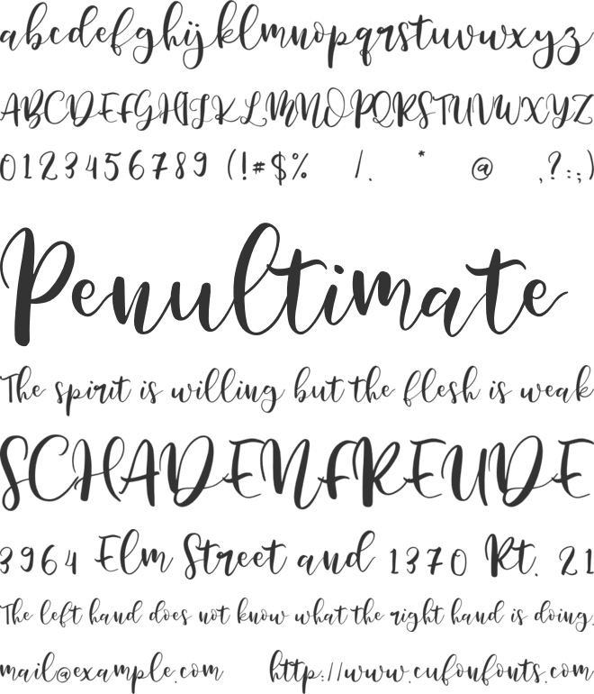 Battshion font preview