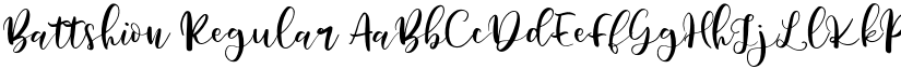 Battshion Regular font