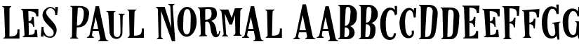 Les Paul Normal font