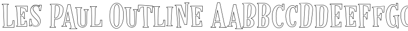 Les Paul Outline font