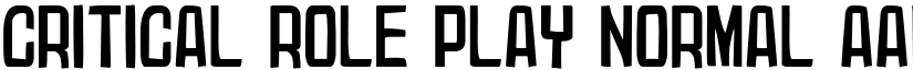 Critical Role Play Normal font