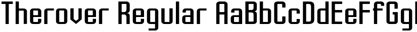Therover Regular font