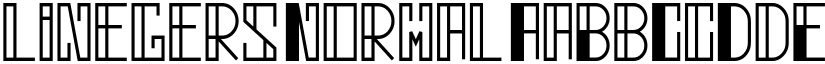 linegers Normal font
