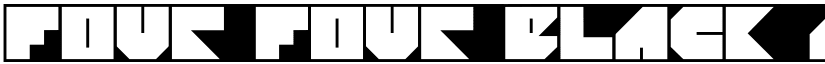 Four Four Black font