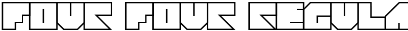 Four Four Regular font