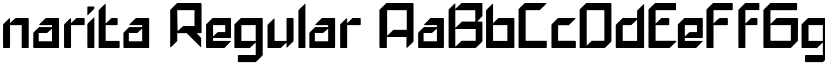 narita Regular font
