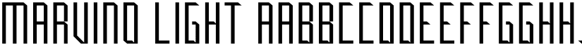 Marvino Light font