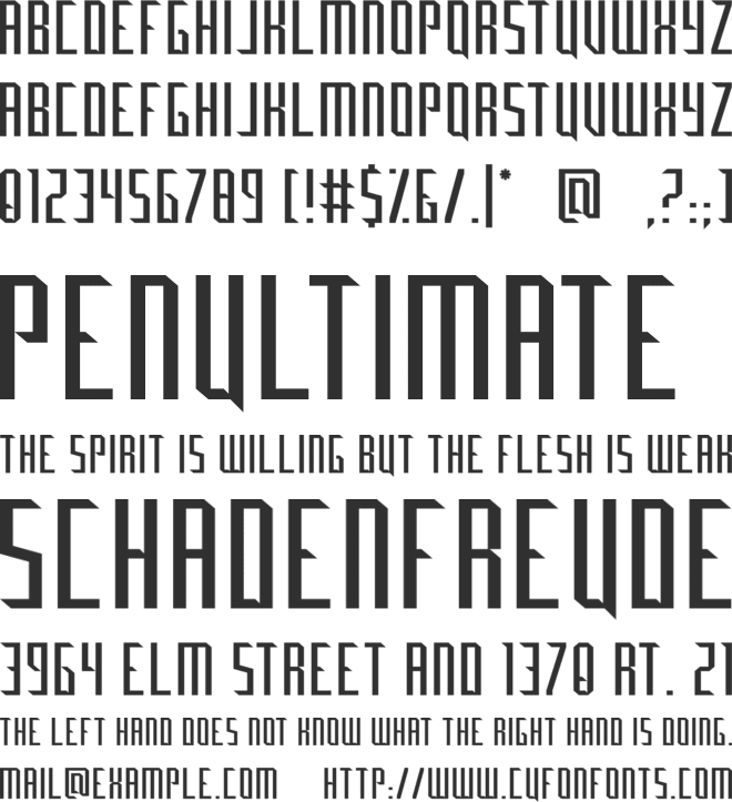 Marvino font preview