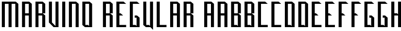 Marvino Regular font