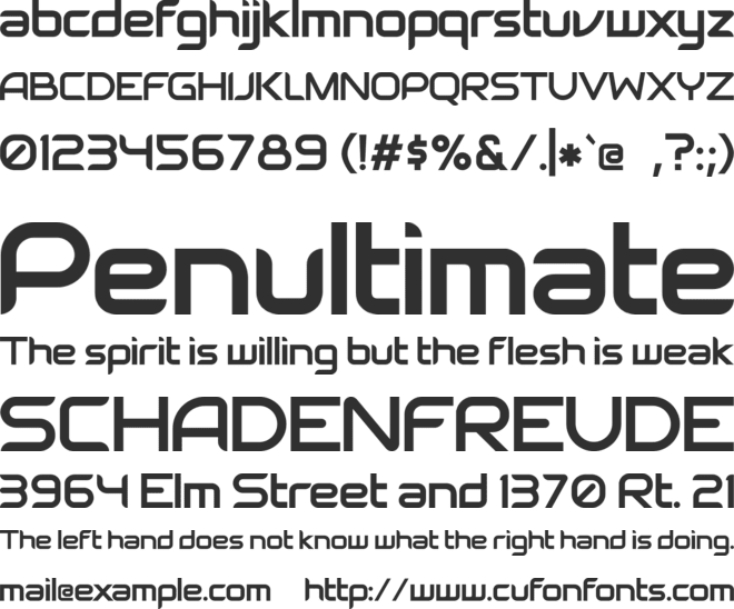 deadman font preview