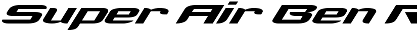 Super Air Ben Regular font
