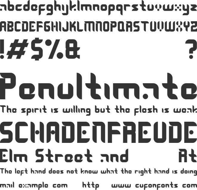 Skywalker font preview