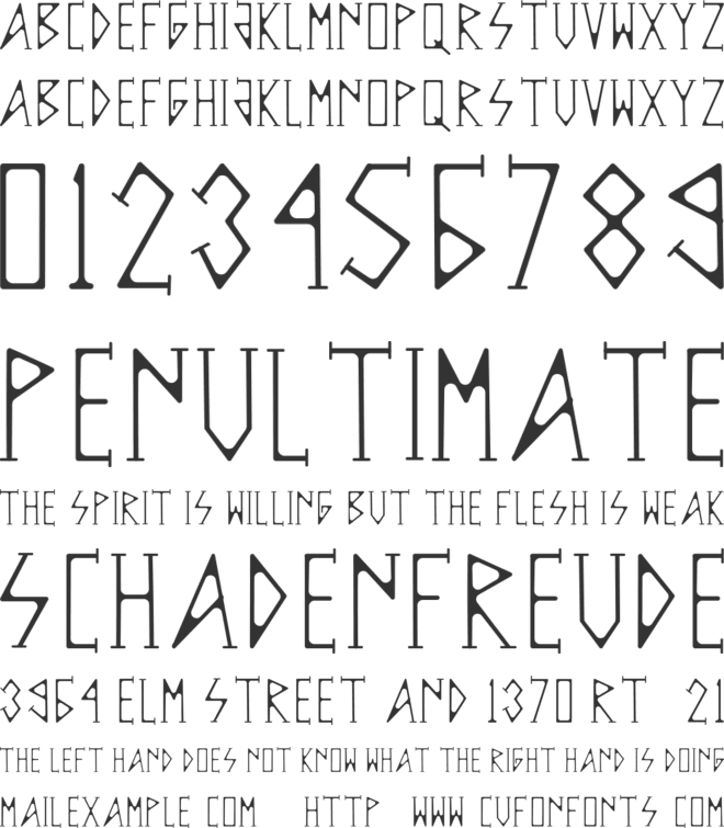 NEMETRIC font preview