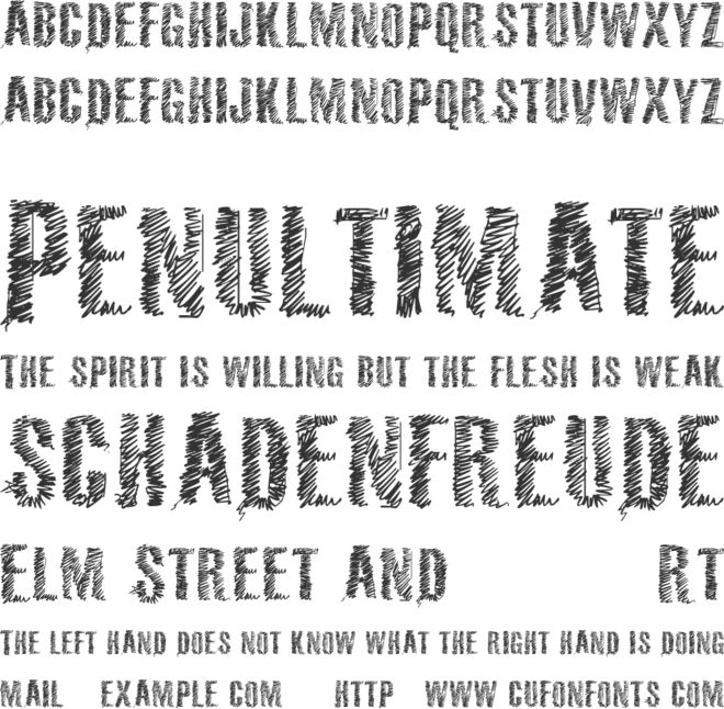 VTKS 36 font preview