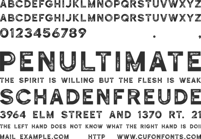 Historical font preview