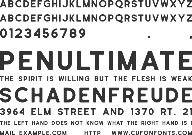 schramberg sans font preview