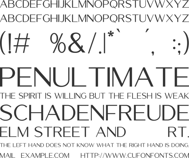 Luxerie font preview