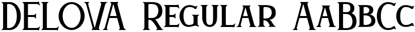 DELOVA Regular font