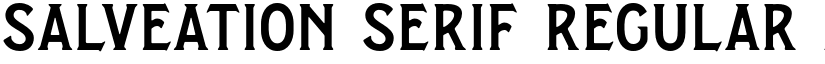 Salveation Serif Regular font