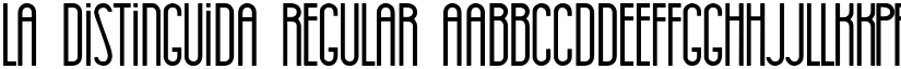 La Distinguida Regular font