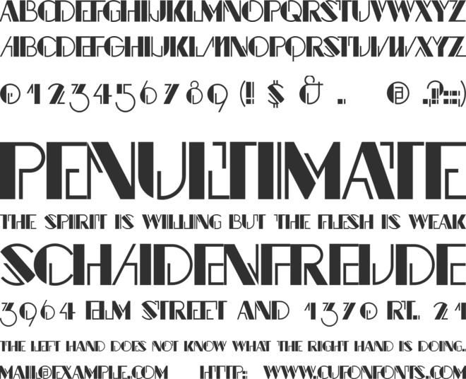 Rocodecoco font preview