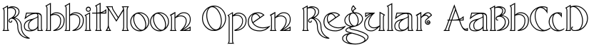 RabbitMoon Open font download