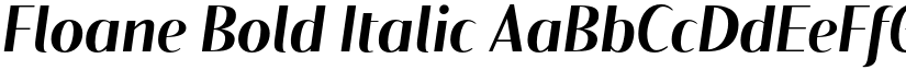 Floane Bold Italic font