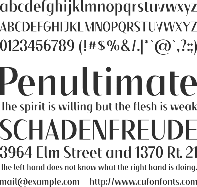 Floane font preview