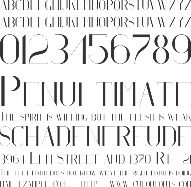 CC Afterglow font preview