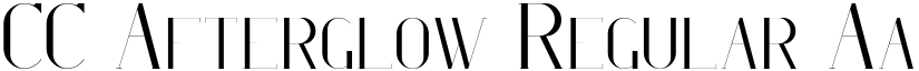 CC Afterglow Regular font