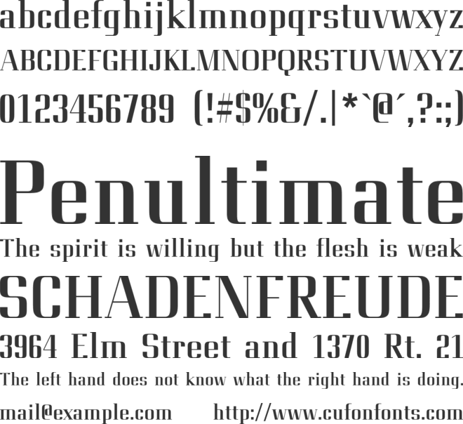 Diamond font preview