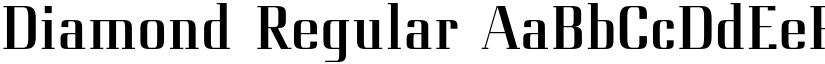 Diamond Regular font
