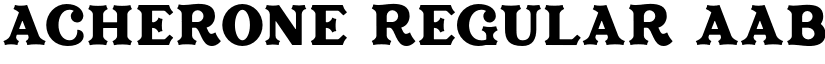 Acherone Regular font
