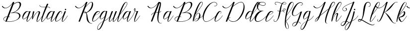 Bantaci Regular font