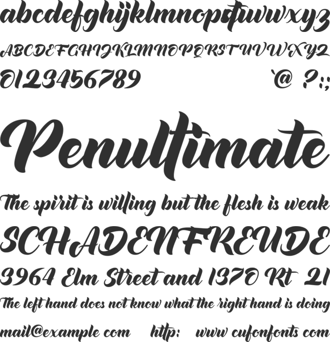allim Personal Use Only font preview