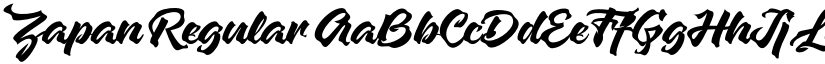 Zapan Regular font