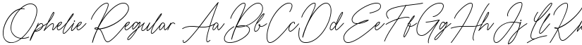 Ophelie Regular font
