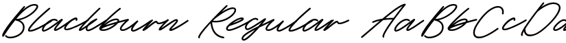 Blackburn Regular font