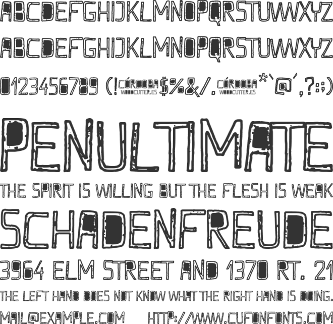 Córdoba font preview