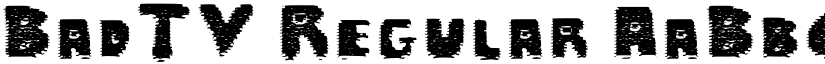 BadTV font download