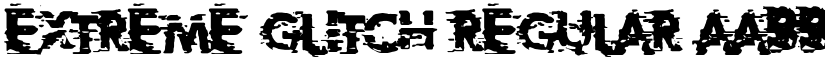 Extreme Glitch Regular font