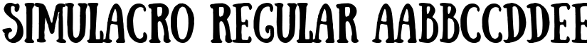Simulacro Regular font